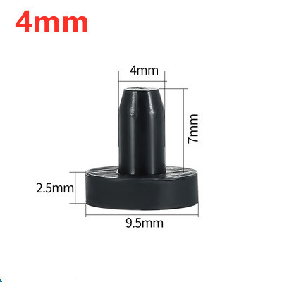 Black White Silicone Rubber Hole Plugs 2.7mm-14mm T Taipei Round Solid Hole Caps High Temperature Seal Stopper Dust Plug