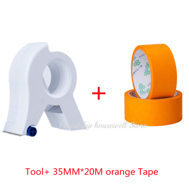 Painter Masking Tape Applicator Dispenser Machine Wall Floor Painting Packaging Sealing Tool For 1.88-2" x 60 Yard Standard Tape