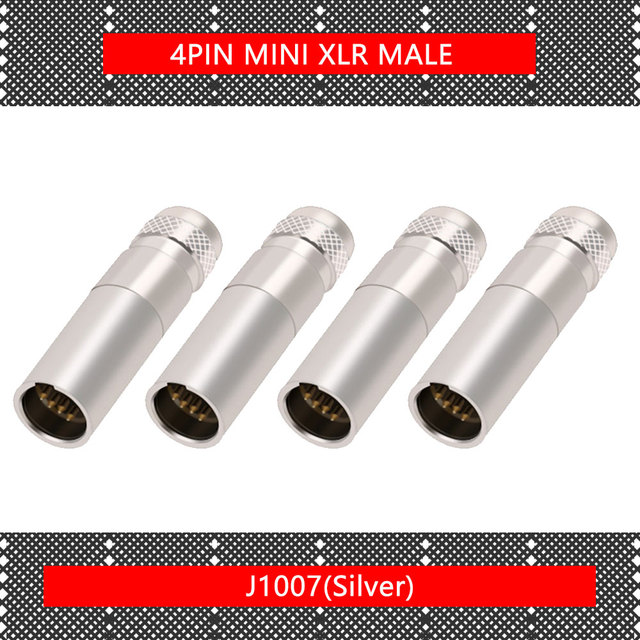 10pcs/lot Mini XLR 3Pin 4Pin 5Pin 6Pin Male Panel Chassis Socket Screw Mount Plug Small XLR Microphone MIC Audio Connector