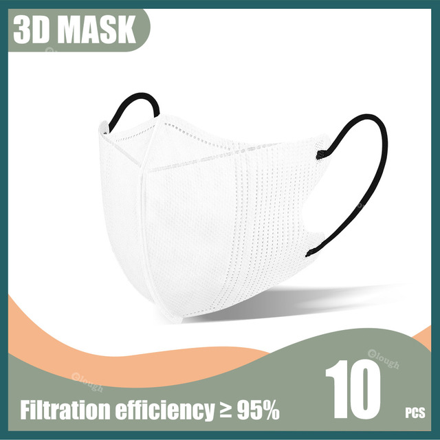 Elough Morandi 3D Mask for Mascaras kn95 korean fish mask ffp2fan adult 4L Ayers FFP 2 KN95 Mask KN 95 Mask Black