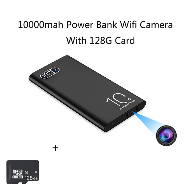 10000mah Outdoors Portable Power Bank Wifi Camera HD 1080P Wireless IP Camera Real-time Live Streaming Video& Audio Recording