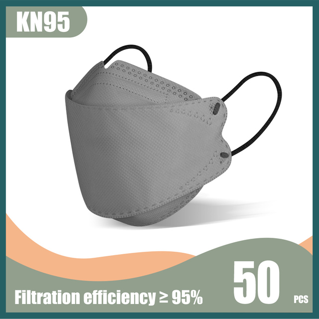 korean kn95 fish mask FPP2 homology ada Morandi 4 ply mask disposable dustproof respirator mask FFP2 certified