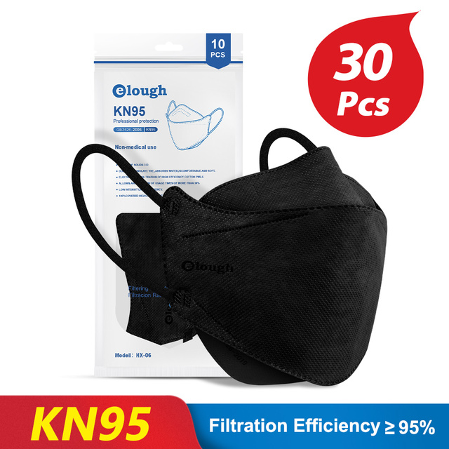 KN95 Mask 4 Layers Safety KN95 Dust Masks FFP2 Respirator Filter FFP2Mask Face Protective Dust Mask FFP2 FFP3