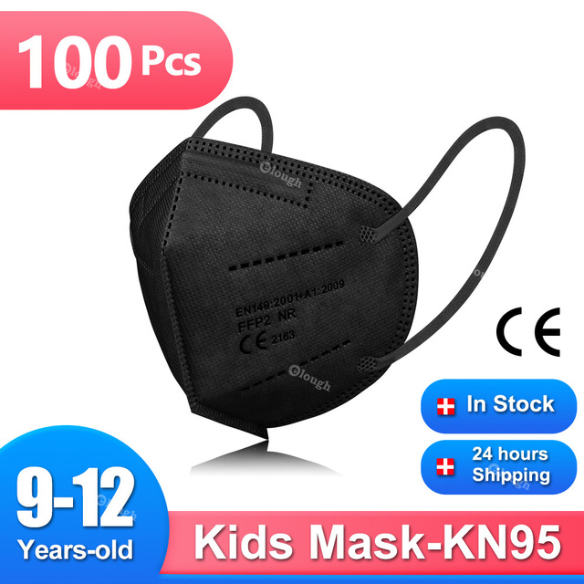 9-12 old CE ffp2 قناع للأطفال mascarillas fpp2 niños 5 طبقات أطفال KN95 أقنعة بنين بنات قناع الوجه ffp2fan Masque Enfant