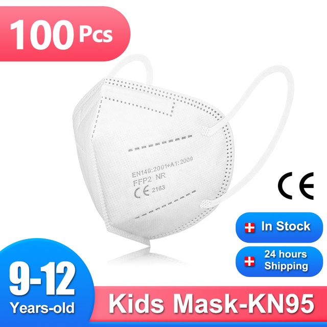 9-12 años ffp2mascarilla KN95 الاطفال قناع يمكن إعادة استخدامها واقية الأطفال قناع CE fpp2 masque enfant mascarilla fpp2 homology ada niños