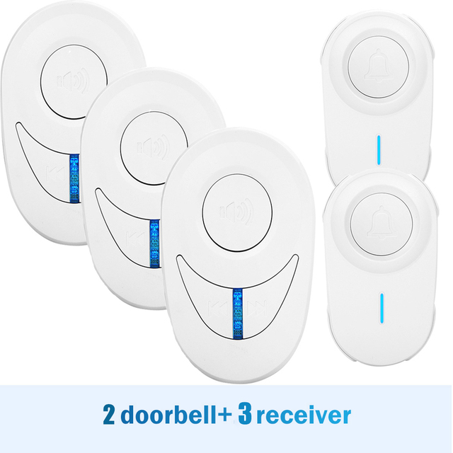 Awapow Outdoor Wireless Doorbell Self Powered Smart Doorbell Home Ring 150M Remote Receiver Emergency Call Alarm Safety Kits