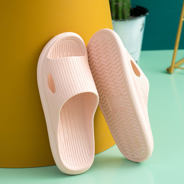 Home Soft-soled Slippers Women Summer Bathing Non-slip Soft Sandals Couple Noise Reduction Wear-resistant Flip Flops Female Shoes