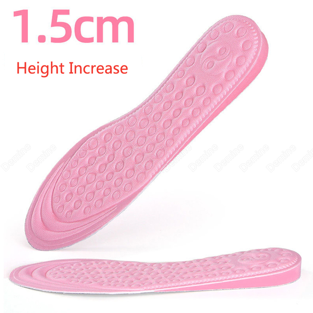 Demin Height Increase Shoe Insoles For Women Comfort EVA Memory Foam Insole Shoes Insert Heel Foot Lift Pad Increase Insoles