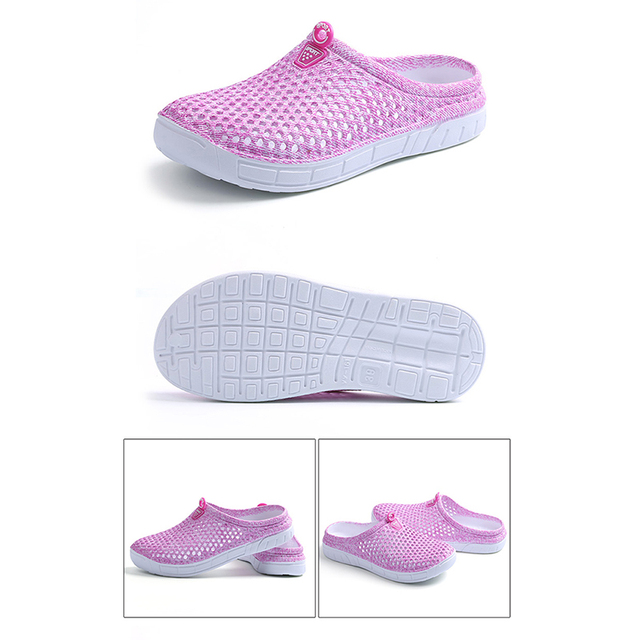 2022 Women's Casual Clogs Breathable Beach Sandals Valentine's Day Slippers Summer Slip-on Women Flip Flops Home Shoes Unisex Shoes