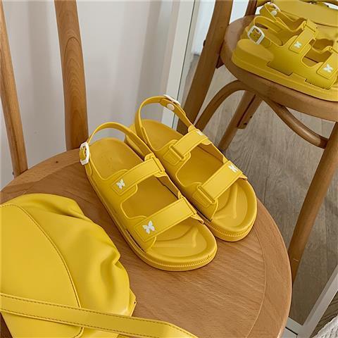 Women Sandals 2021 Lolita Shoes Platform Kawaii Summer Flip Flops Butterfly Casual Roman Vintage Fashion Female Flat Shoes