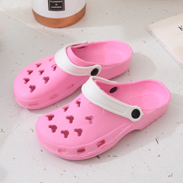 summer cave shoes women indoor home non-slip sandals lightweight eva hollow garden shoes breathable outdoor beach shoes