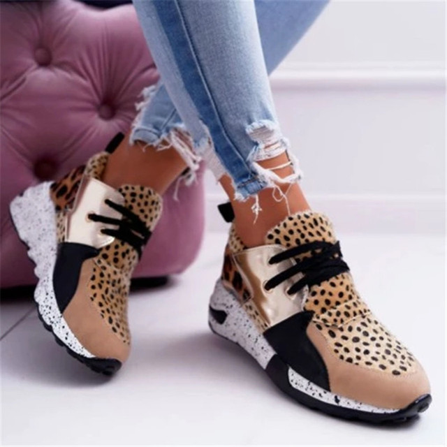 Women Spring Autumn Thick Sole Sneakers Woman Height Increasing Shoes Platform Sneakers Big Size 35-43 Female Sneakers