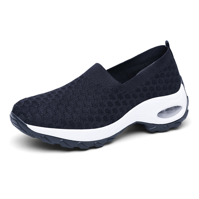 Ladies Breathable Lazy Shoes Comfortable Air Cushion Shock Absorbing Sneaker Outdoor Casual Shoes