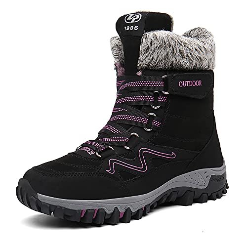 Women Winter Snow Boots Outdoor Shoes For Women Men Hiking Trekking Boots Couple Shoes Lightweight Anti-slip Warm Plush Boot