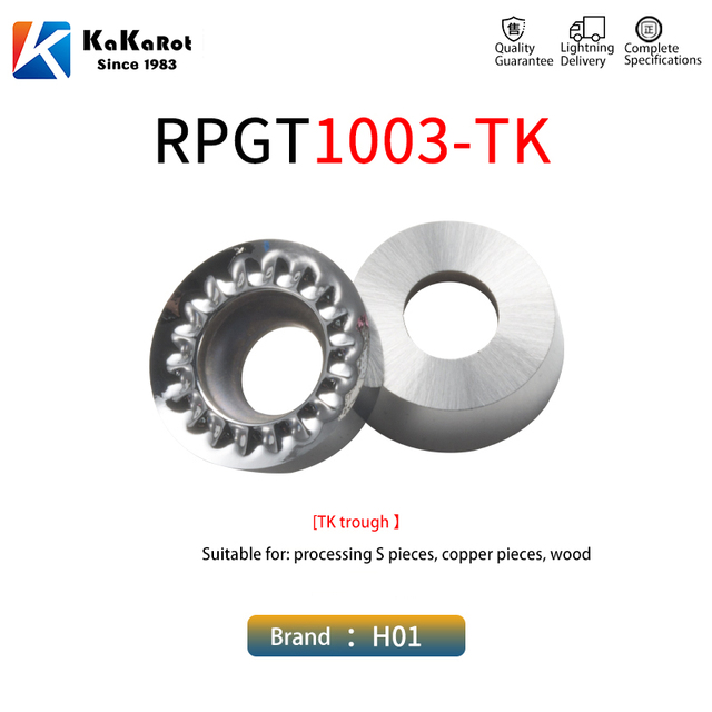 Kakarot Carbide Inserter RPMT08 RPMW1204 RPMT1605 RPMT10T3MOE RDMW RPGT07 08 Carbide Inserts Internal Round CNC Turning Metal Inserts