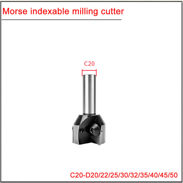 MT3 MT4 R8 C20-20 22 25 28 30 32 35 40 45 50 63 80mm Morse Taper Milling Shank, End Mills for Indexing Opening and Roughing