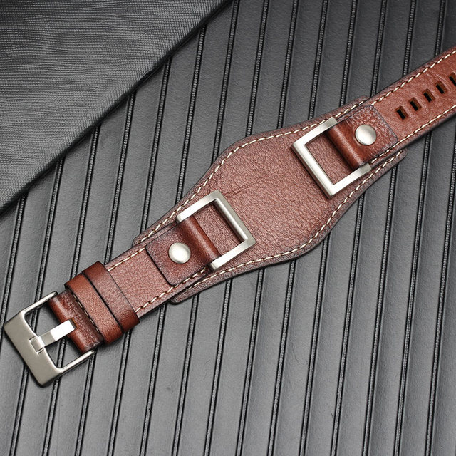 For Fossil JR1157 watchband genuine leather 24mm men watch strap high quality leather bracelet retro style