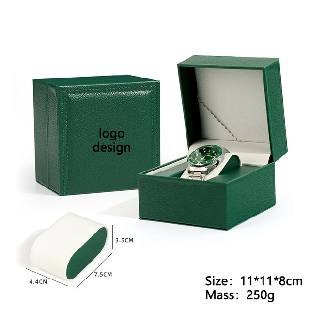 Watch Case Box New PU Leather High Quality Watch Accessories Packaging Case Storage Display Gift Box Watch Storage Case Free Logo