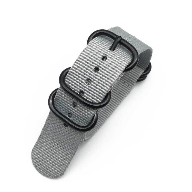 NATO Nylon Strap 20 22 24mm Bracelet Solid Military NATO Fabric Nylon Watch Strap Woven Zulu Straps Bands Belt Buckle Black