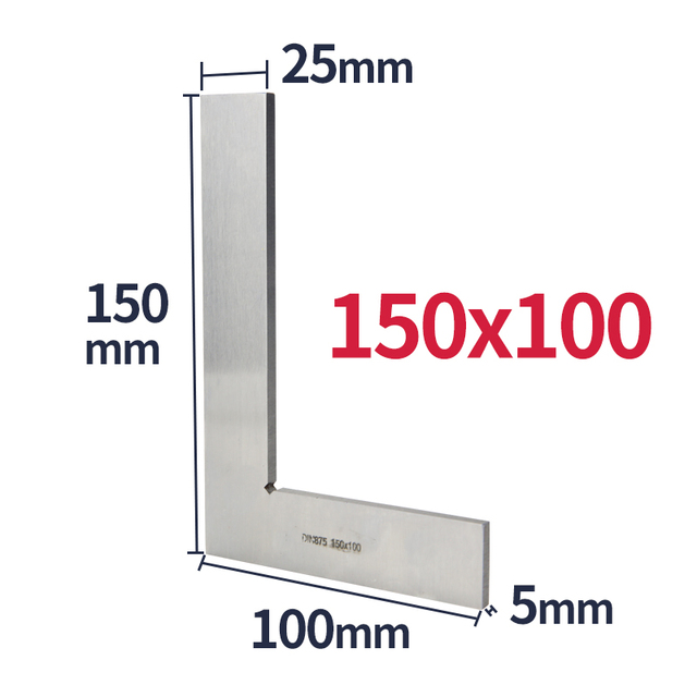 90 Degree Flat Edge Square Carpenter Square White Try Square Angle Square L-shaped Carpenter Ruler Marking Carpenter Scale