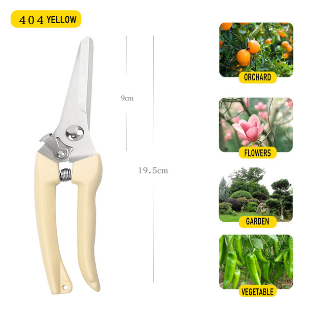 Durable Garden Pruning Shears Fruit Collection Shear Fruit Branch Shears Orchard Hand Tools Bonsai Sharp Shears Gardening Shears