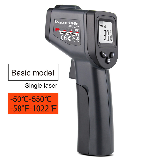 -50~1600C Single/Double Laser Thermometer Industrial Digital Infrared Thermometer Non Contact Thermometer Gun Thermometer