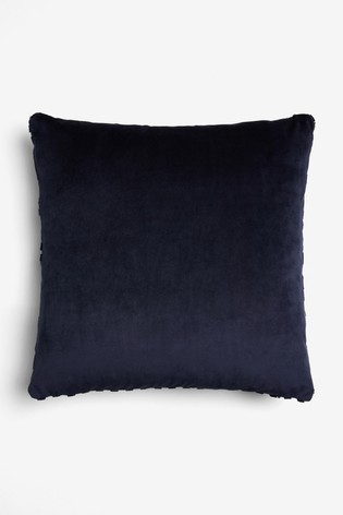 Fretwork Velvet Cushion Small Square