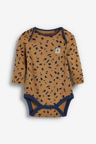 Long Sleeve Baby Bodysuits 3 Pack (0mths-3yrs)