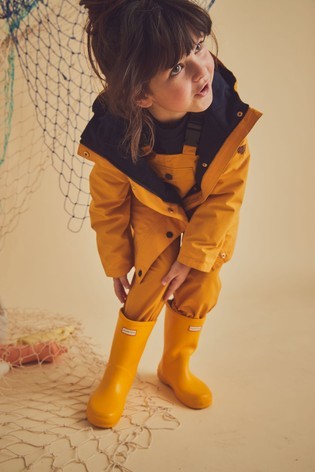 Töastie® Kids Fisherman Yellow Waterproof Dungarees