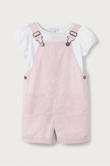 The White Company Dungaree Shorts & Top Set