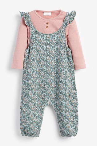 Ditsy Baby Dungarees (0mths-3yrs)