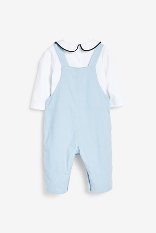 Baby Smart Cord Dungarees And Jersey Bodysuit Set (0mths-3yrs)