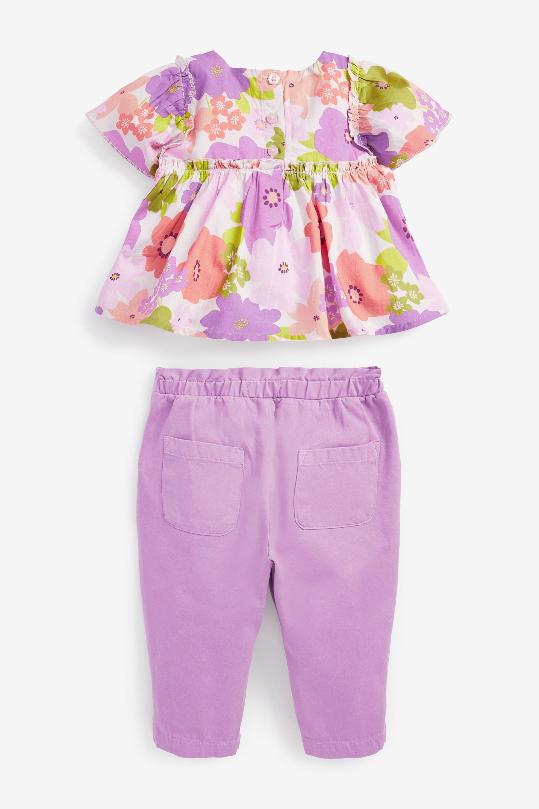 Printed Co-ord Blouse And Trousers (3mths-7yrs)