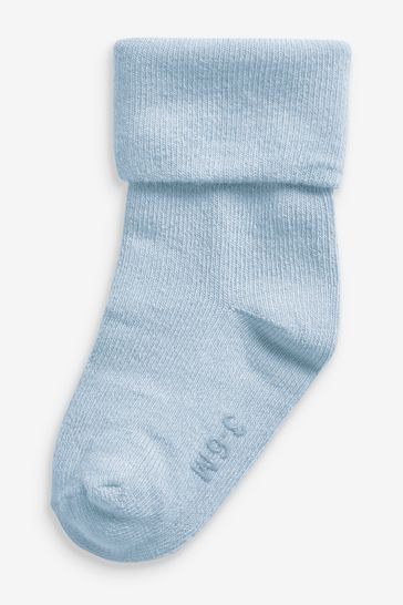 4 Pack Roll Top Baby Socks (0mths-2yrs)