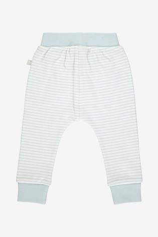 The Little Tailor Blue Yarn Dyed Stripe Jersey Slouch Pants