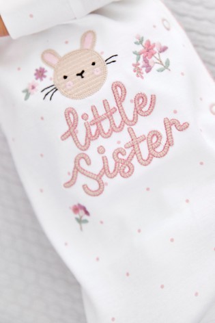 Little Sister Baby Sleepsuit (0-2yrs)