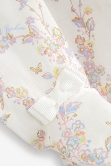 Baker by Ted Baker White Floral Sleepsuit