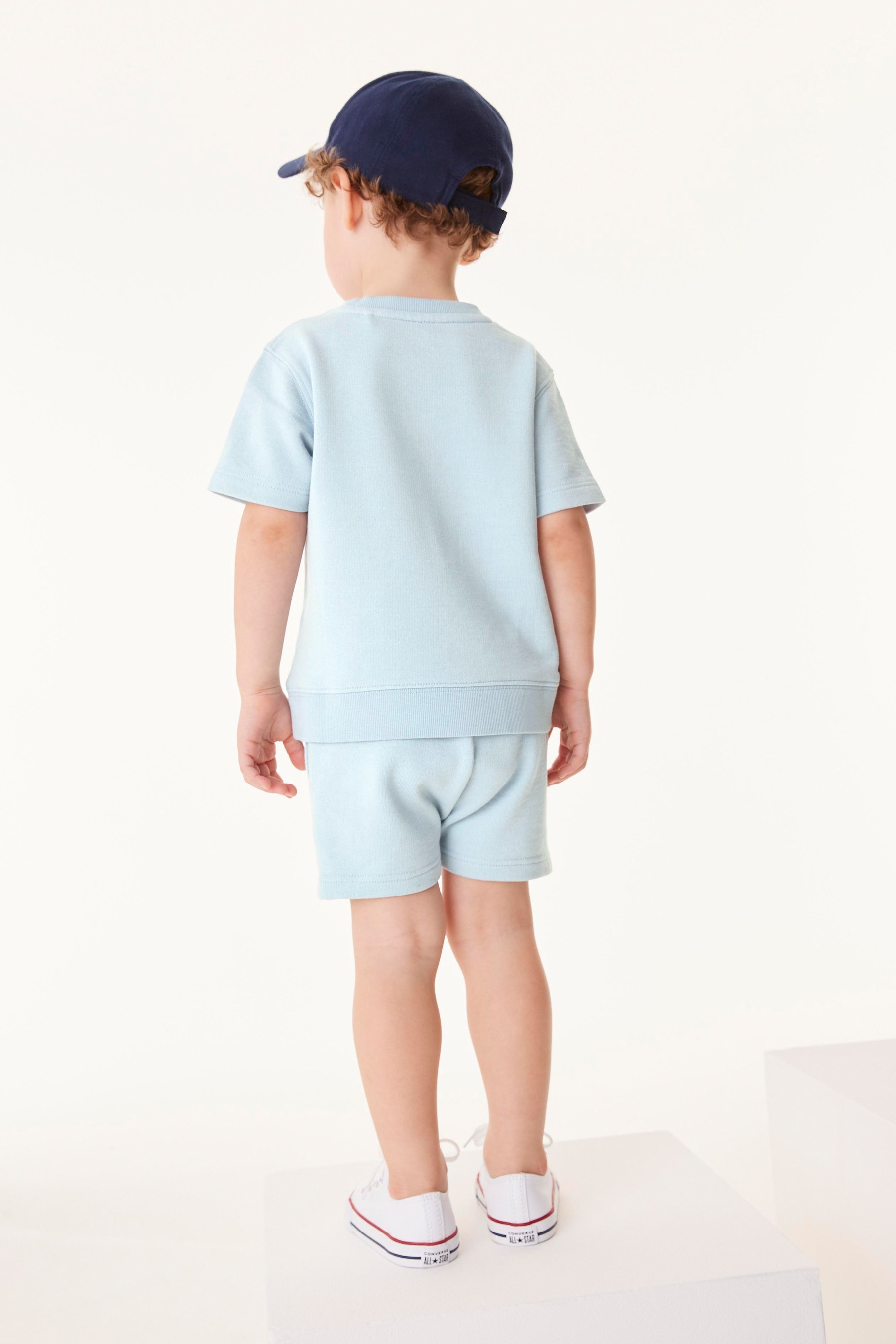 Plain Sweat T-Shirt And Shorts Set (3mths-7yrs)