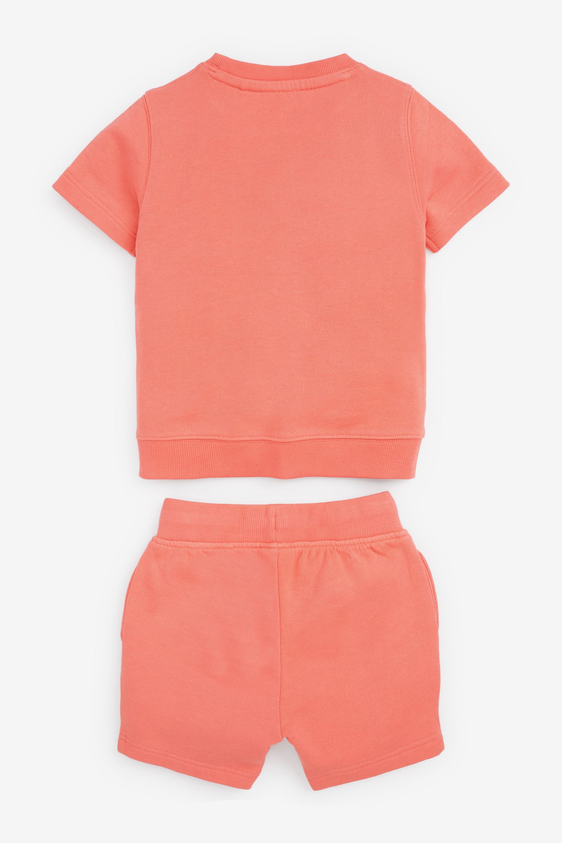 Plain Sweat T-Shirt And Shorts Set (3mths-7yrs)