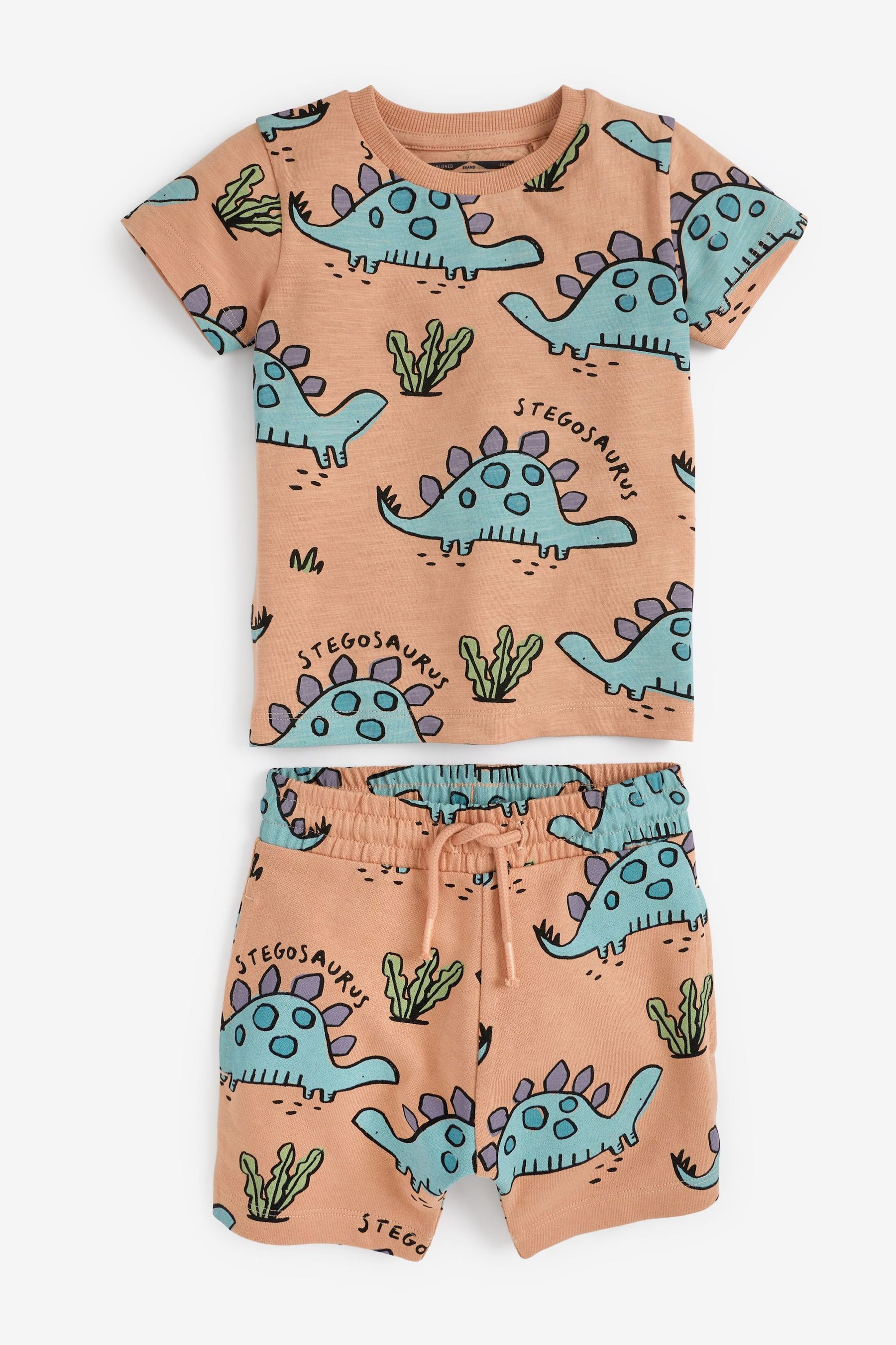 All Over Printed T-Shirt and Shorts Set (3mths-7yrs)