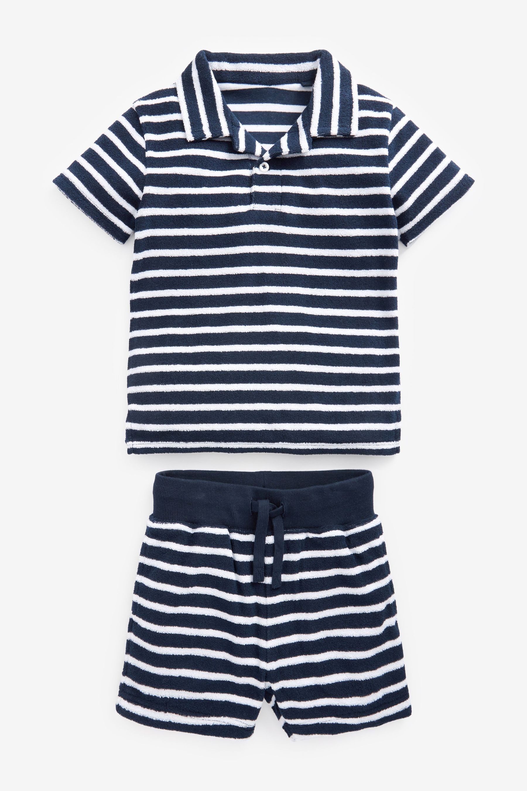 Towelling Revere Polo and Short Set (3mths-7yrs)