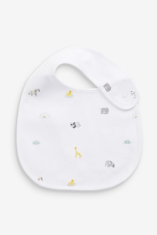 3 Pack Cotton Safari Baby Bibs