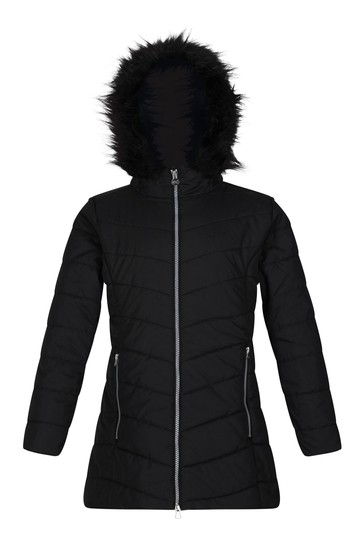 Regatta Fabrizia Insulated Longline Black Jacket