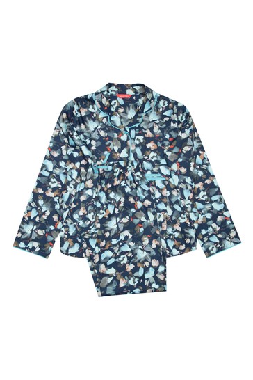 Cyberjammies Kids Leaf Print Long Sleeved Pyjama Set