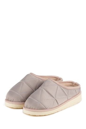 Totes Girls Premium Quilted Mule Slippers Mini Me