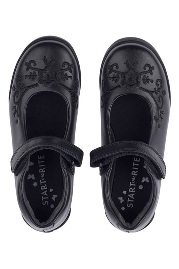 Start-Rite Hopscotch Black Patent Leather School Shoes