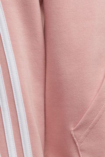 adidas 3 Stripe Zip Through Hoodie