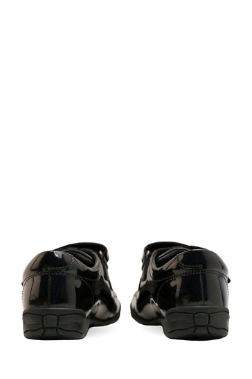 Start-Rite Flair Black Patent Leather Riptape Shoes