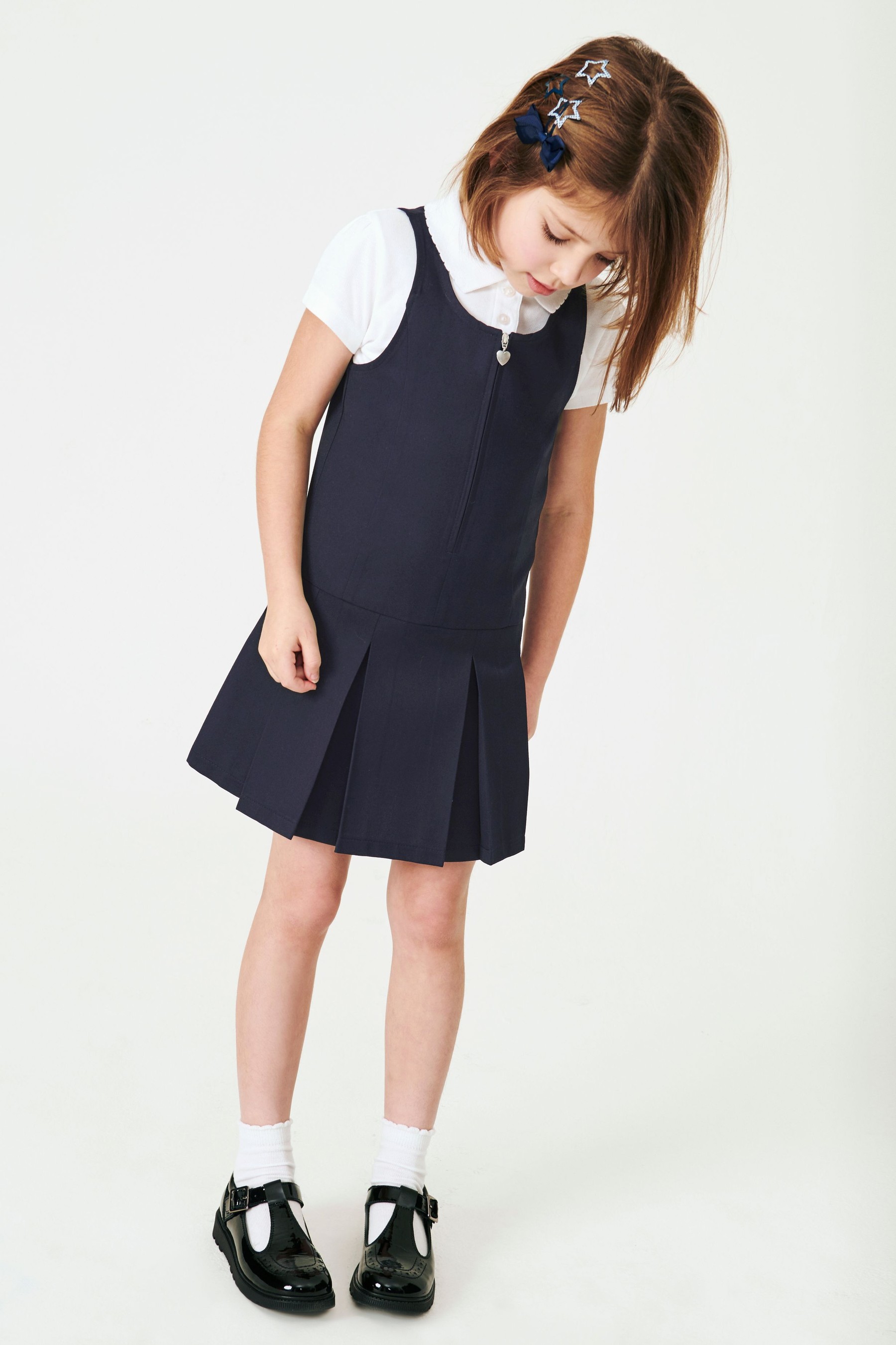 Zip Front School Pinafore (3-14yrs) Standard