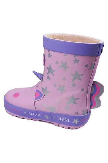 ToeZone Pink Unicorn Wellies